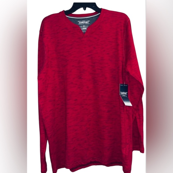 COMPANY EIGHTY ONE TRADEMARK SHIRT MENS LONG SLEEVE THUNDER RED COLOR SIZE LARGE - Picture 3 of 11
